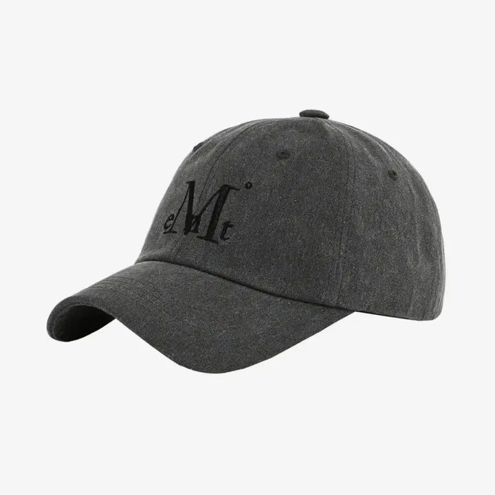 [BUNJANG] Mussent Signature Ball Cap (Dyeing Gray Denim) / 무센트 시그니처 볼캡 (다잉 그레이 데님)