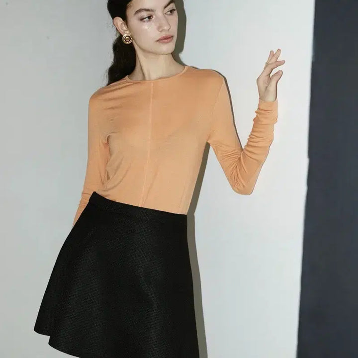 [BUNJANG] Nenori36 Black Mini Skirt with Shorts Lining / 교신안함)네노리36 블랙 미니 스커트-반바지 안감