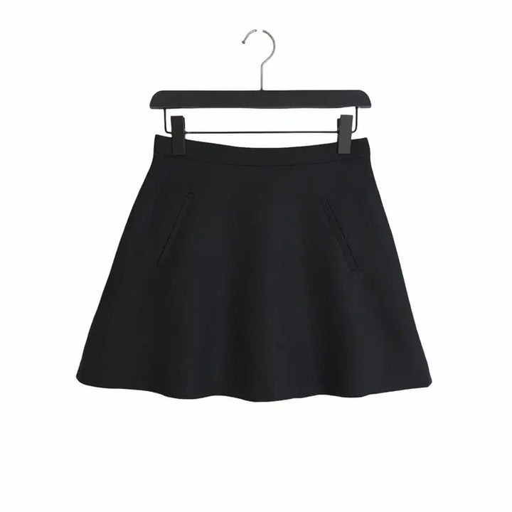 [BUNJANG] Nenori36 Black Mini Skirt with Shorts Lining / 교신안함)네노리36 블랙 미니 스커트-반바지 안감