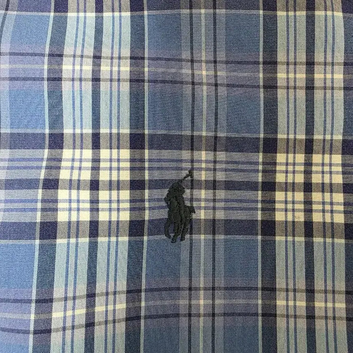 [BUNJANG] Polo Ralph Lauren Blue Check Shirt / 폴로 랄프로렌 블루 체크 셔츠 100
