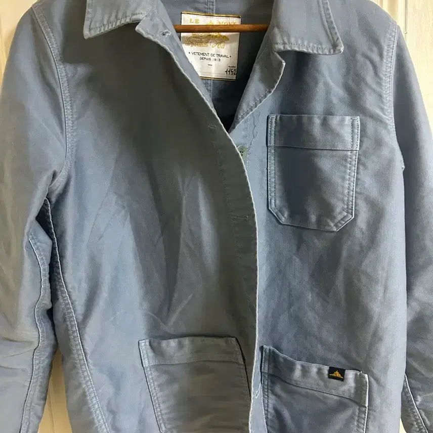 [BUNJANG] Le Mont Saint Michel French Work Jacket Blue / 르몽생미셸 프렌치 워크자켓