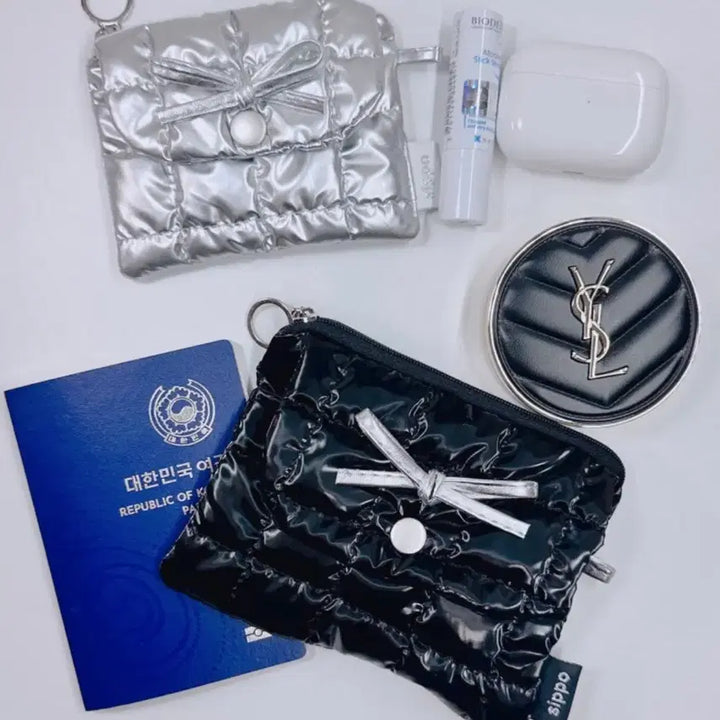 [BUNJANG] Sippo Cloud Balletcore Two-Way Pouch Card Holder / SIPPO) 구름 발레코어 투웨이파우치 카드지갑
