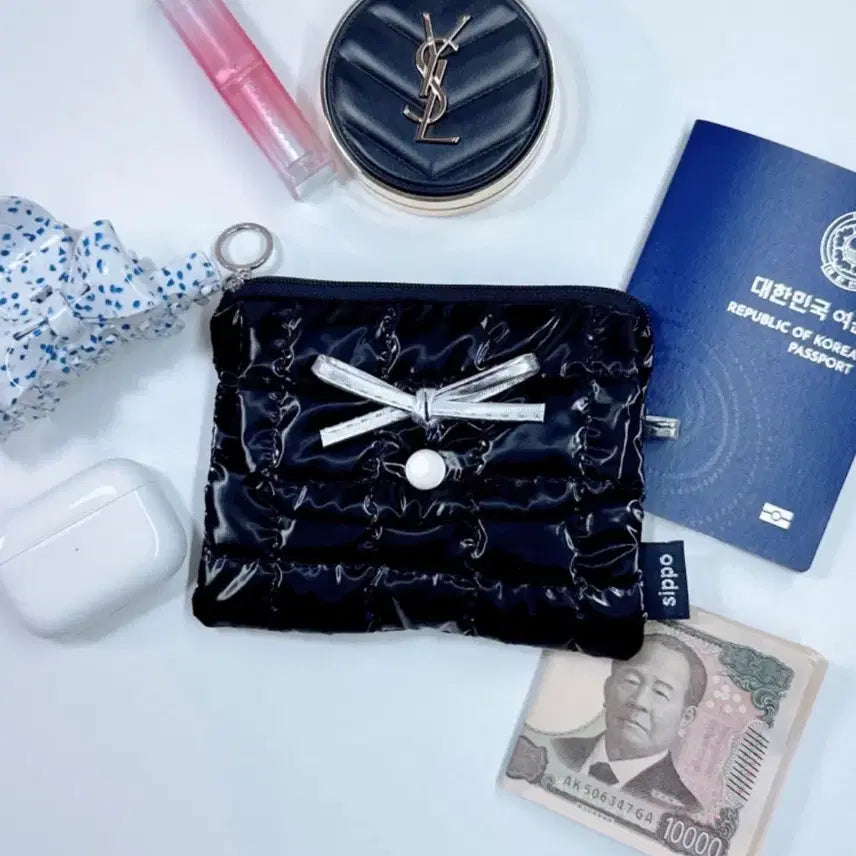 [BUNJANG] Sippo Cloud Balletcore Two-Way Pouch Card Holder / SIPPO) 구름 발레코어 투웨이파우치 카드지갑