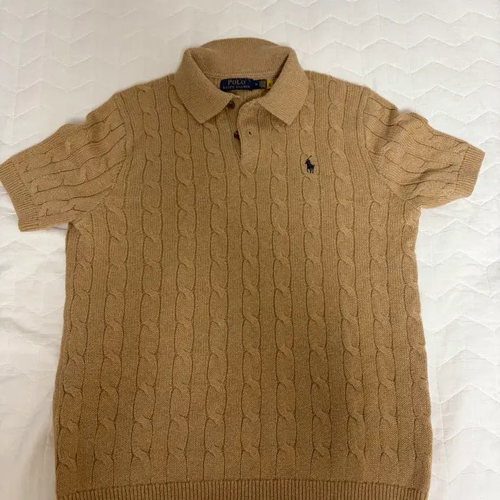 [BUNJANG] Polo Ralph Lauren Cable Knit Cotton Sweater / 폴로 케이블 니트 코튼 폴로 스웨터