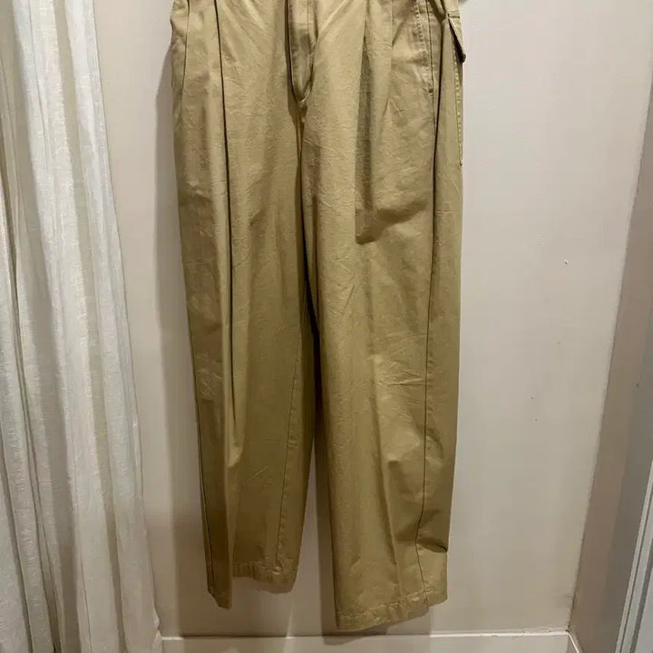 [BUNJANG] Entrax Beige Cotton Pants / 엔트랙스 베이지 면바지
