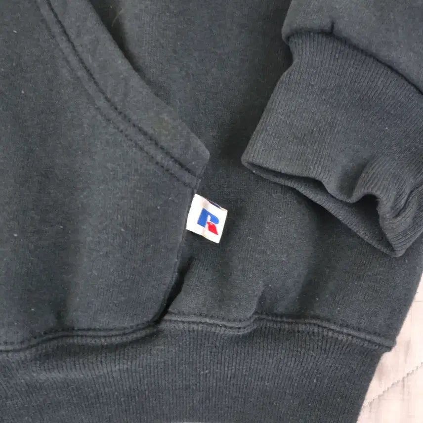 [BUNJANG] Russell Athletic 90s Vintage Hoodie Zip-Up Black / [L] 90s 빈티지 러셀 애슬레틱 후드집업 블랙 ver. 올페이드