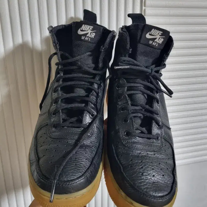 [BUNJANG] Nike High-Top Leather Shoes Black 265 / 나이키 하이탑 가죽 신발  블랙  265