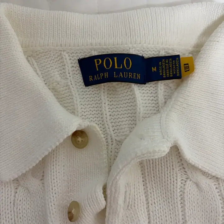 [BUNJANG] Polo Ralph Lauren Cable Knit Cotton Sweater / 폴로 케이블 니트 코튼 폴로 스웨터
