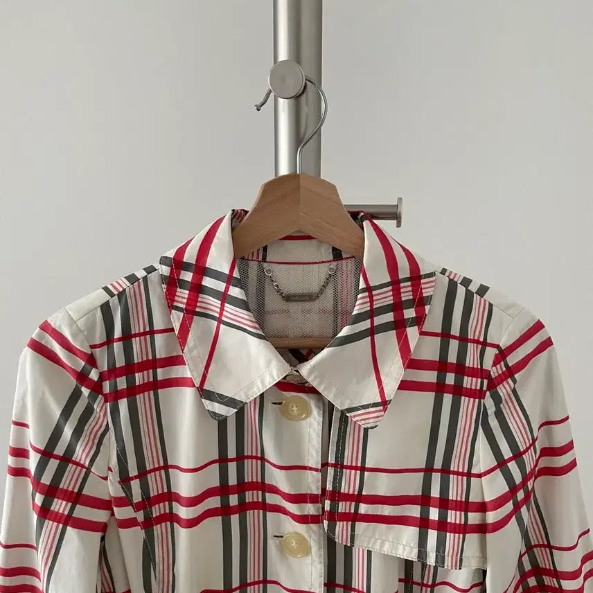[BUNJANG] DAKS Checked Trench Coat / 닥스(DAKS) 체크 트렌치 코트