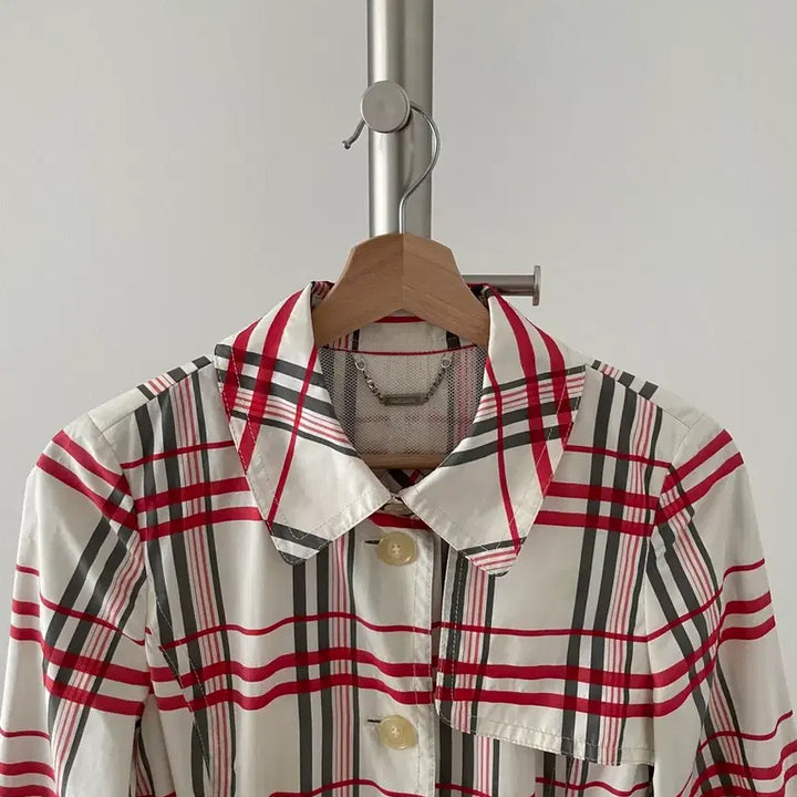 [BUNJANG] DAKS Checked Trench Coat / 닥스(DAKS) 체크 트렌치 코트