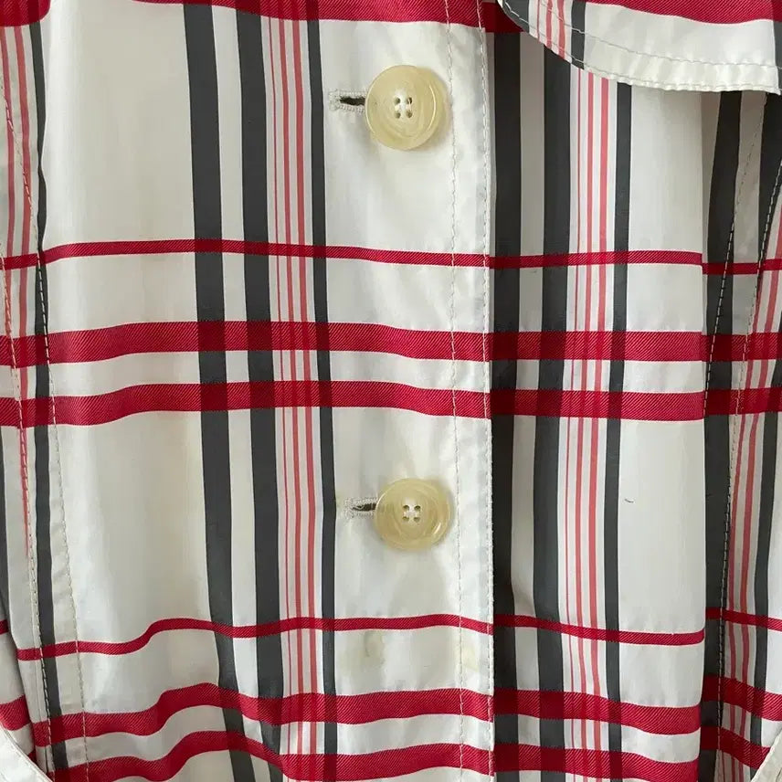 [BUNJANG] DAKS Checked Trench Coat / 닥스(DAKS) 체크 트렌치 코트