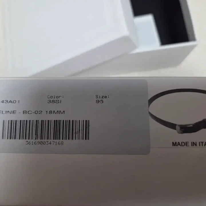 [BUNJANG] Celine BC-02 18mm Belt Black Size 95 / 셀린느 BC-02 18mm 벨트 블랙 95  (새상품)