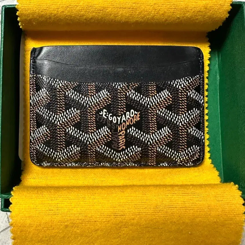 [BUNJANG] Goyard Saint-Pierre Card Wallet Black / 고야드 생쉴피스 카드지갑 블랙
