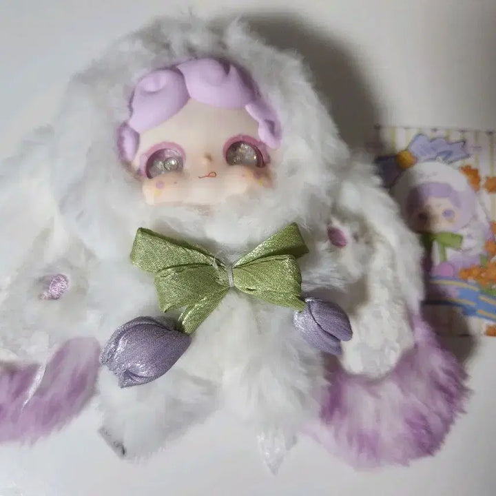 [BUNJANG] Bamtooki v2 Purple Flower Water Doll Keyring / 밤토끼v2 보라꽃물 인형 키링 판매합니다!