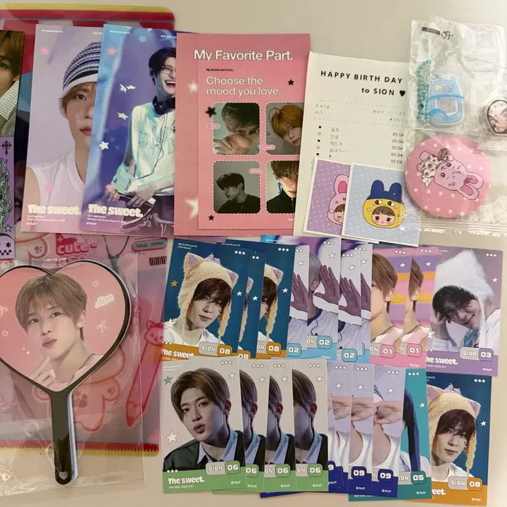 [BUNJANG] NCT WISH Sion Birthday Cafe Lucky Draw Bundle Set / nct wish 오시온 엔시티 위시 시온 생카 생일카페 특전 럭드 일괄