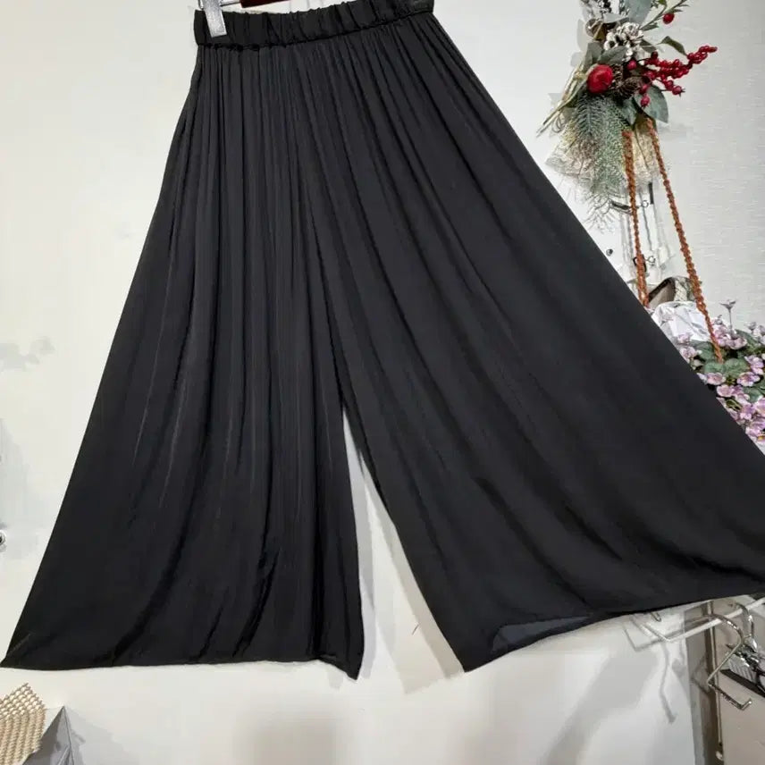 [BUNJANG] Flowy Wide-Leg Pants (Size 55-66) / 하늘하늘 통바지 55-66