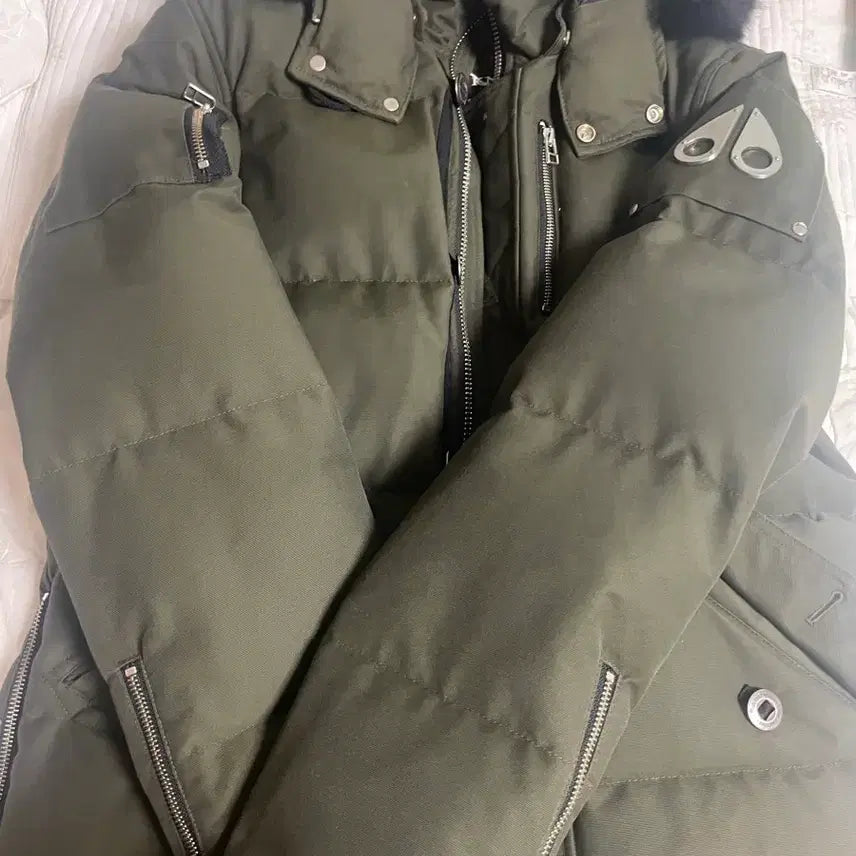 [BUNJANG] Moose Knuckles Three Quarter Padded Parka Khaki M / 무스너클 쓰리쿼터 패딩 카키 M(정품 상태 최상급)
