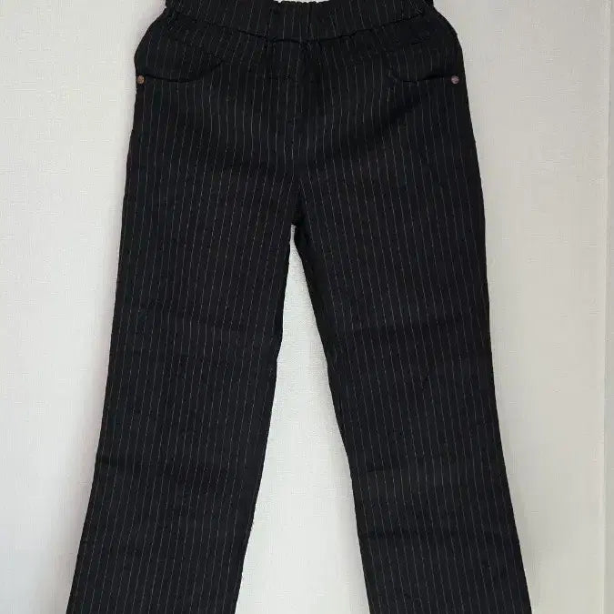 [BUNJANG] Korean Made Cotton Straight Leg Pants - Black / 국산 배딩 면 일자바지  free 블랙