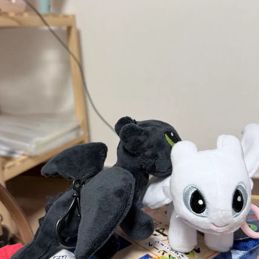 [BUNJANG] How to Train Your Dragon Couple Keyring Doll Set / [새상품]드래곤길들이기 커플 키링 인형 세트
