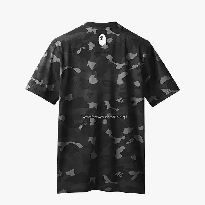 [BUNJANG] BAPE x Adidas Black Camo Short Sleeve T-Shirt / [L]베이프 아디다스 흑계 블랙 카모 반팔티셔츠