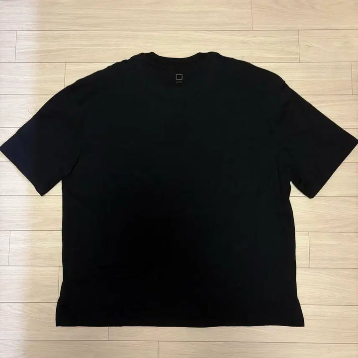 [BUNJANG] Wooyoungmi Front Logo Short Sleeve T-Shirt Black / [100] 우영미 프론트 로고 반팔 블랙