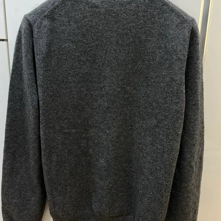 [BUNJANG] Comme des Garçons White Emblem Charcoal Cardigan M / 꼼데가르송 화이트와펜 차콜가디건 M