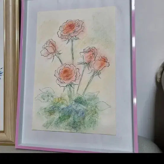 [BUNJANG] Korean Folk Painting Framed Art / 액자1개단가 입니다  민화그림 사이즈종이컵비교