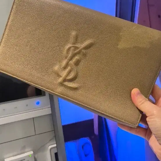 [BUNJANG] Saint Laurent YSL Logo Clutch Bag / 생로랑 YSL 클러치백