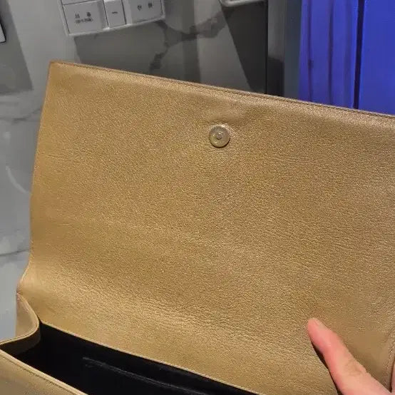 [BUNJANG] Saint Laurent YSL Logo Clutch Bag / 생로랑 YSL 클러치백