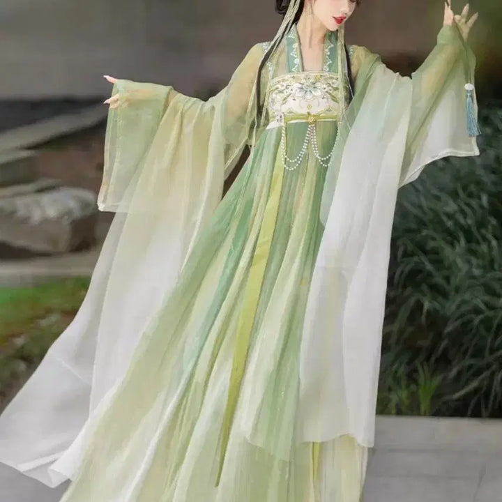 [BUNJANG] Hanfu XL Size Cosplay Costume (Traditional Chinese, Celestial Robe Style) / [판매/신품] 한푸 XL사이즈 (고전,중국풍,선녀옷,코스프레)
