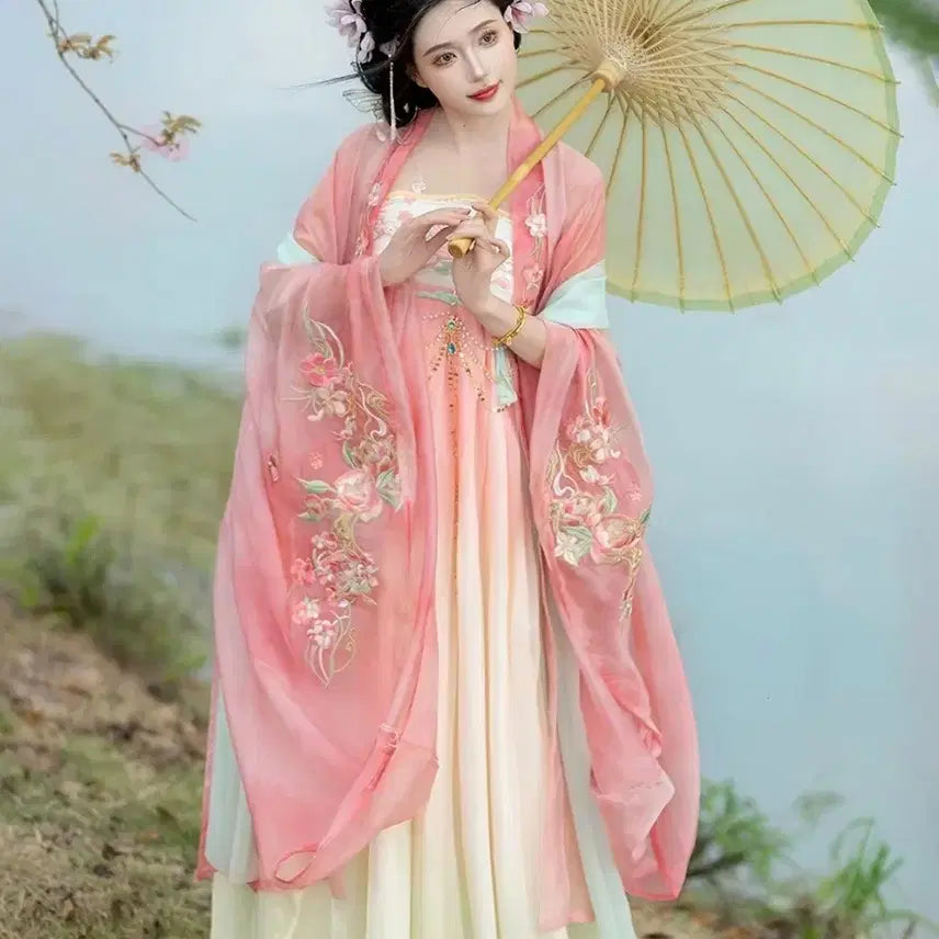 [BUNJANG] Hanfu Traditional Chinese Style Cosplay Costume (Free Size) / [판매/신품] 한푸 프리사이즈 (고전,중국풍,선녀옷,코스프레)