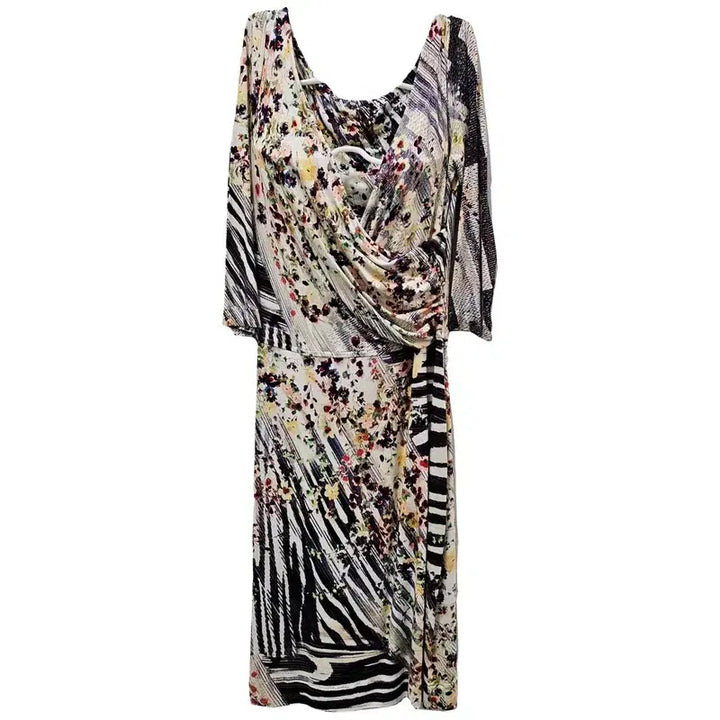 [BUNJANG] European Import Dress White Pastel Tone Print / 유럽수입 원피스 여 55/66 J5017
