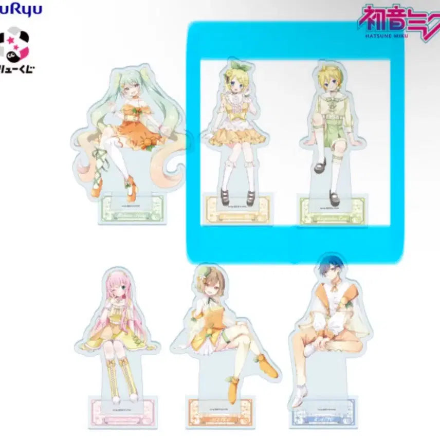 [BUNJANG] FURYU Hatsune Miku Citrus Acrylic Stand Set (Rin, Len) / 후류 하츠네미쿠 시트러스 아크릴 스탠드 린,렌 2종 일괄 판매