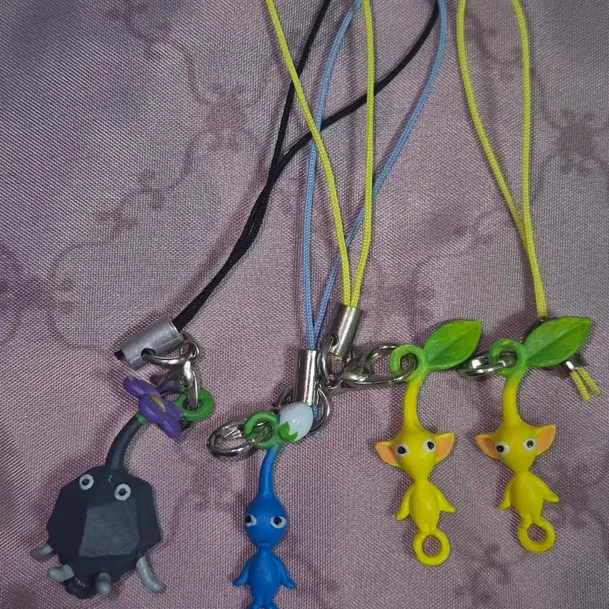 [BUNJANG] Pikmin Mini Keychain Phone Strap / 피크민 미니 키링 핸드폰 스트랩 고전
