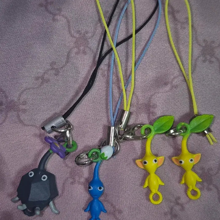 [BUNJANG] Pikmin Mini Keychain Phone Strap / 피크민 미니 키링 핸드폰 스트랩 고전