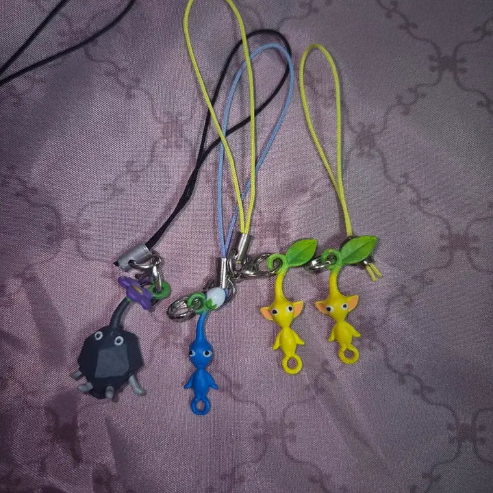 [BUNJANG] Pikmin Mini Keychain Phone Strap / 피크민 미니 키링 핸드폰 스트랩 고전