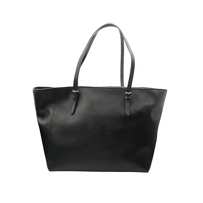 [BUNJANG] Coach Black Leather Shoulder Bag / 코치 블랙 레더 숄더백