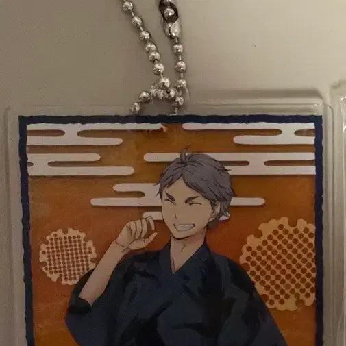 [BUNJANG] Haikyuu Sugawara Yukata Acrylic Keychain / 하이큐 스가와라 유카타 아크릴 키링