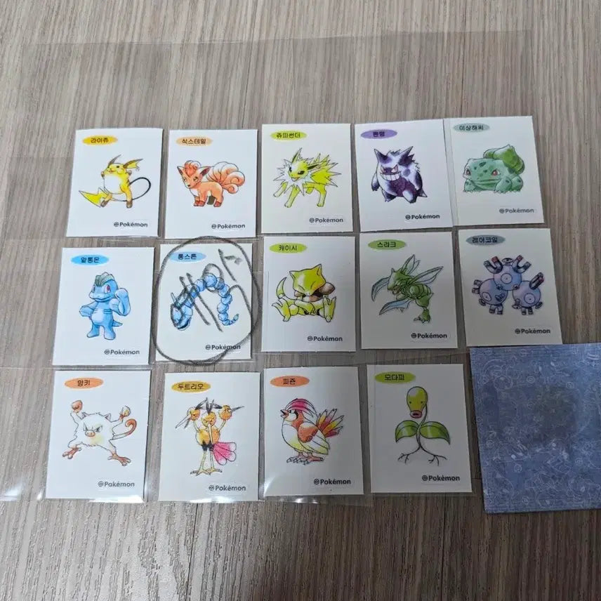 [BUNJANG] Pokemon 30th Anniversary First Edition Stickers Bundle / 포켓몬 30주년 초판 띠부실