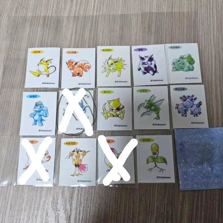 [BUNJANG] Pokemon 30th Anniversary First Edition Stickers Bundle / 포켓몬 30주년 초판 띠부실