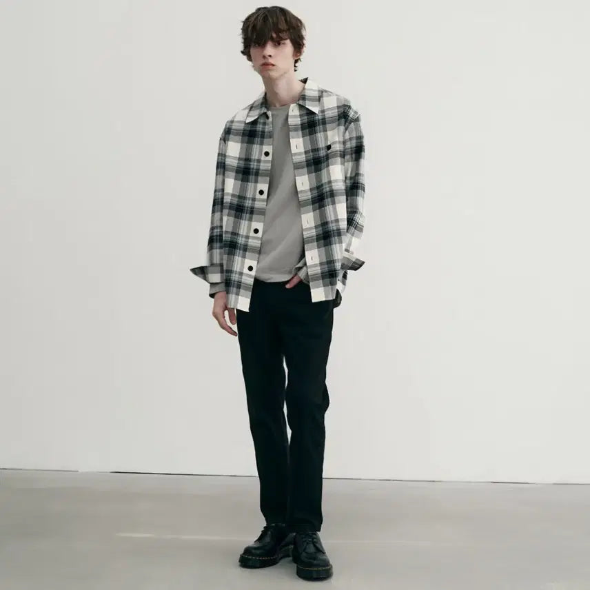 [BUNJANG] Mind Bridge Check Shirt Jacket (New with Tags) / (새제품) 마인드브릿지 체크 셔켓 105사이즈 팔아요