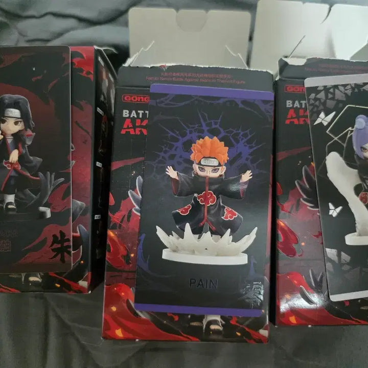 [BUNJANG] Pop Mart Akatsuki Itachi, Pain, Konan Figure Bundle Set / 팝마트 아카츠키 이타치, 페인, 코난 3종 일괄