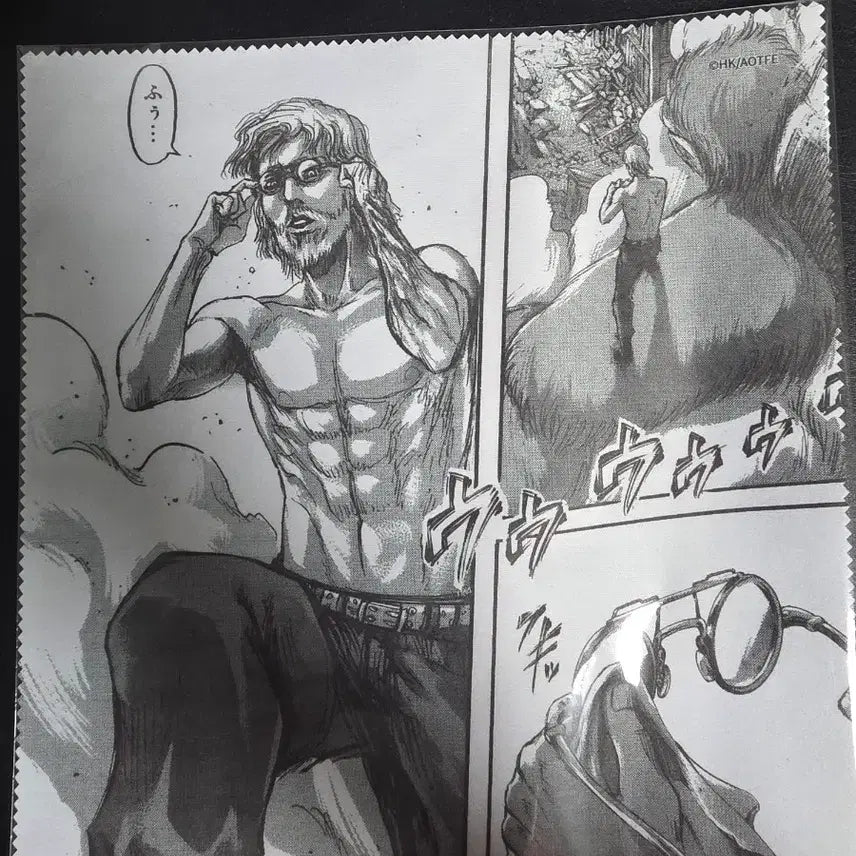 [BUNJANG] Attack on Titan Zeke Beast Titan Cleaning Cloth (Sealed) / 정품 미개봉) 진격의거인 지크 짐승거인 안경닦이
