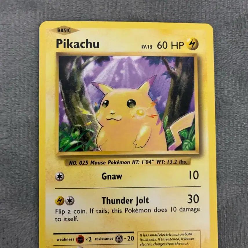 [BUNJANG] Pokemon 20th Anniversary North American Edition Pikachu Card / 포켓몬 카드 20주년 북미판 피카츄