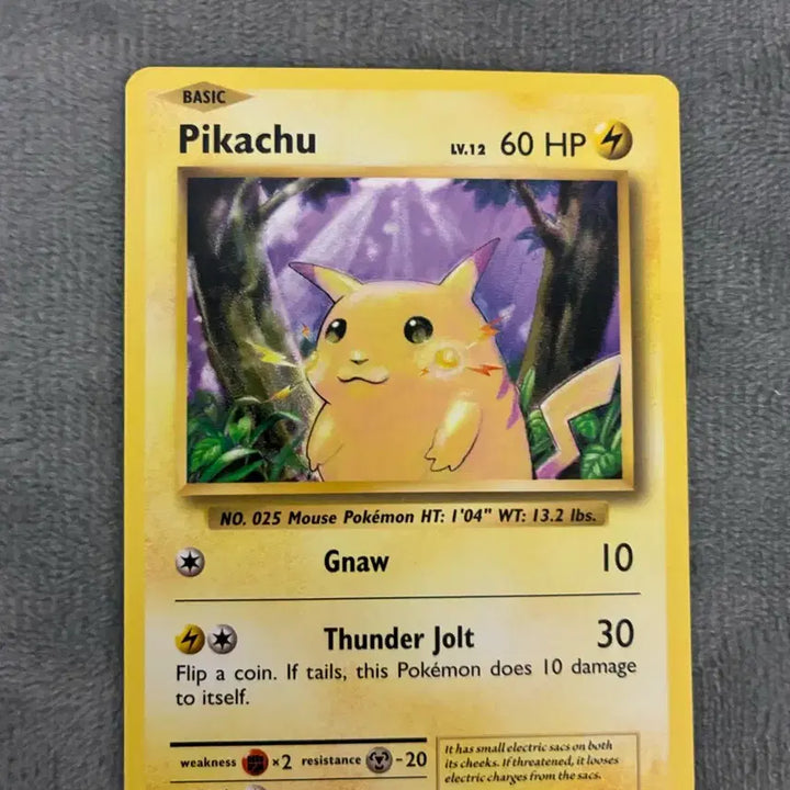 [BUNJANG] Pokemon 20th Anniversary North American Edition Pikachu Card / 포켓몬 카드 20주년 북미판 피카츄