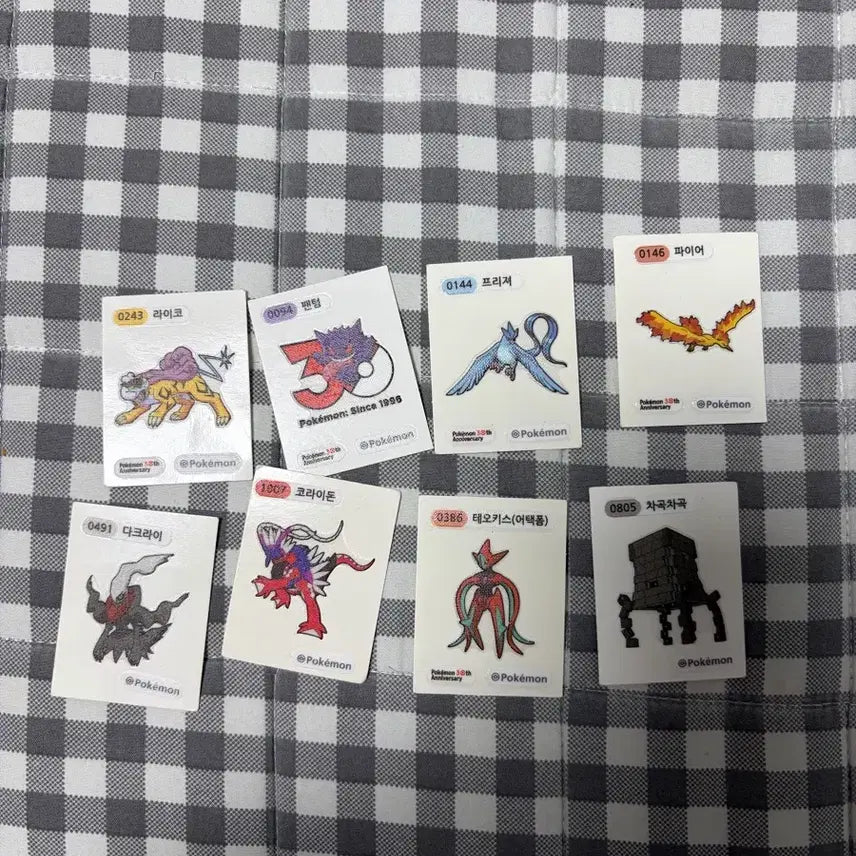[BUNJANG] Pokemon 30th Anniversary Sticker Set / 포켓몬 30주년 기념 띠부씰