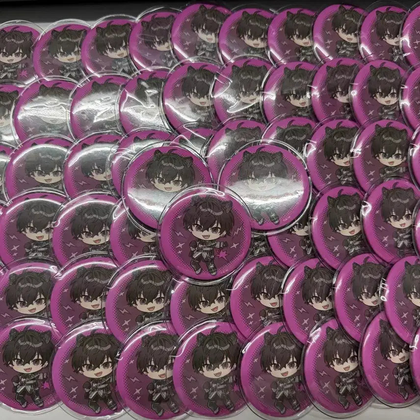 [BUNJANG] NIJISANJI Saiki Ittetsu Ita Bag Can Badge Set / 니지산지 사이키 잇테츠 이타백 캔뱃지 판매
