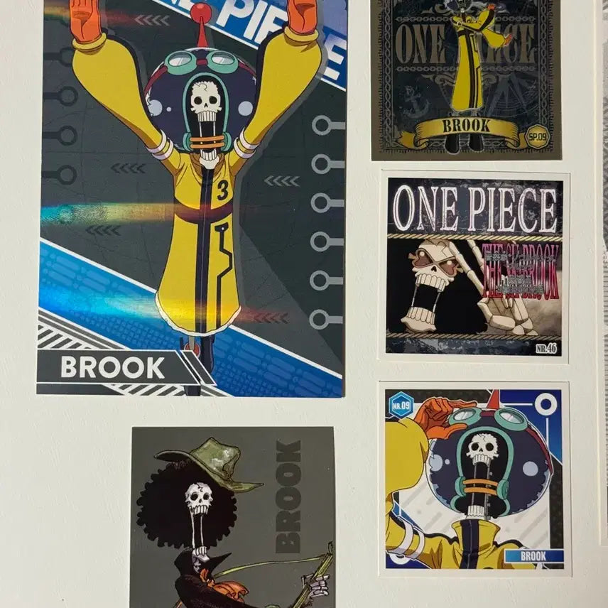 [BUNJANG] One Piece Brook Sticker &amp; Paper Goods Set / 원피스 브룩 스티커 및 지류 굿즈 공식 세트 판매