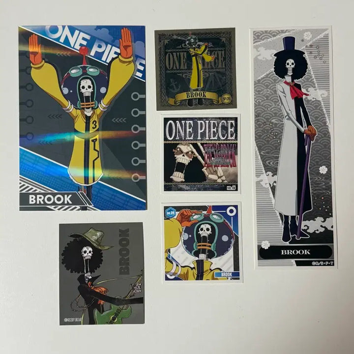 [BUNJANG] One Piece Brook Sticker &amp; Paper Goods Set / 원피스 브룩 스티커 및 지류 굿즈 공식 세트 판매