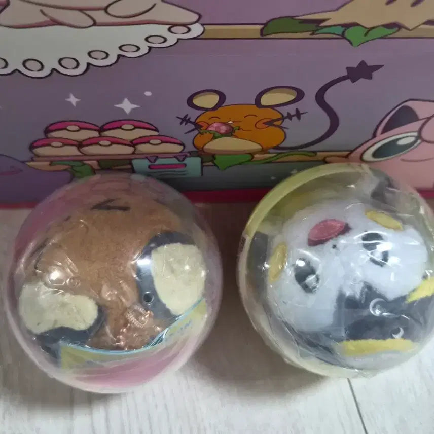 [BUNJANG] Pokemon Ditto Playground "Chalsak" Mascot Magnet Set - Emolga &amp; Dedenne / 포켓몬 메타몽 놀이터 찰싹 마스코트 마그넷 에몽가 데덴네 세트